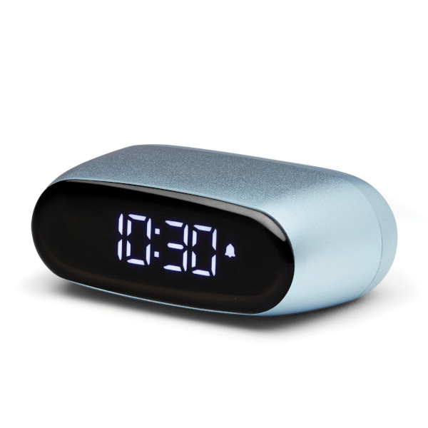 Ceas cu alarma Lexon Minut Mini, Snooze, Display Digital, Control tactil, 800mAh, USB-C, Light Blue 1 Lerato.ro