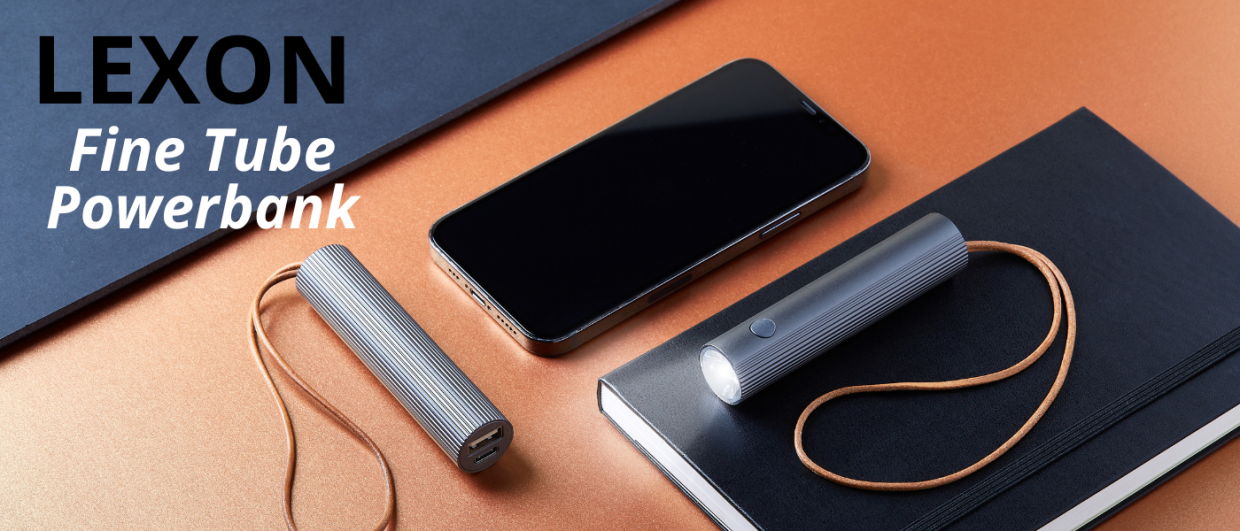 Baterie externa portabila Lexon Fine Tube 2, 3000 mAh, 1A, 1x USB-A, 1x USB-C, Gold 1 Lerato.ro