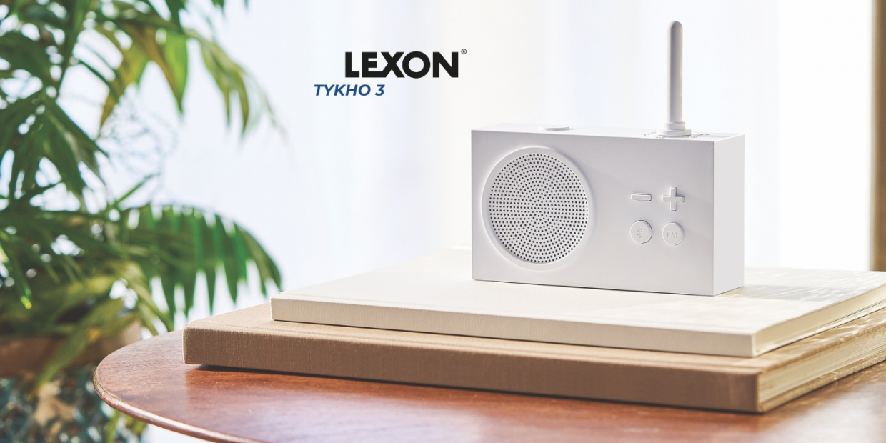 Radio portabil Lexon Tykho 3, Putere difizor 3W, FM, Bluetooth 5.0, 2000mAh, Autonomie 20h, USB-C, Alb 1 Lerato.ro