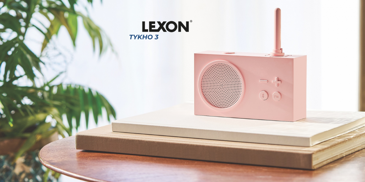 Radio portabil Lexon Tykho 3, Putere difizor 3W, FM, Bluetooth 5.0, 2000mAh, Autonomie 20h, USB-C, Roz 1 Lerato.ro