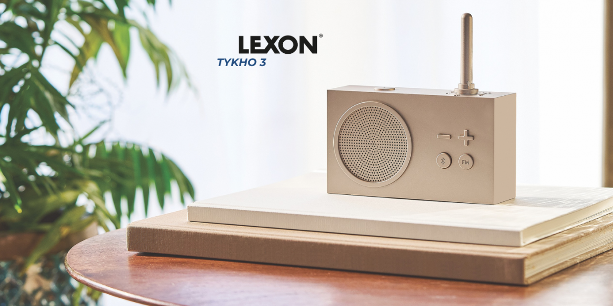 Radio portabil Lexon Tykho 3, Putere difizor 3W, FM, Bluetooth 5.0, 2000mAh, Autonomie 20h, USB-C, Gold 1 Lerato.ro