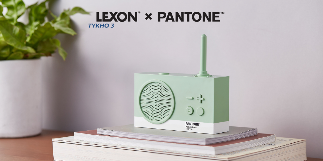Radio portabil Lexon Tykho 3 X Pantone, Putere difizor 3W, FM, Bluetooth, Autonomie 20h, Mint 1 Lerato.ro
