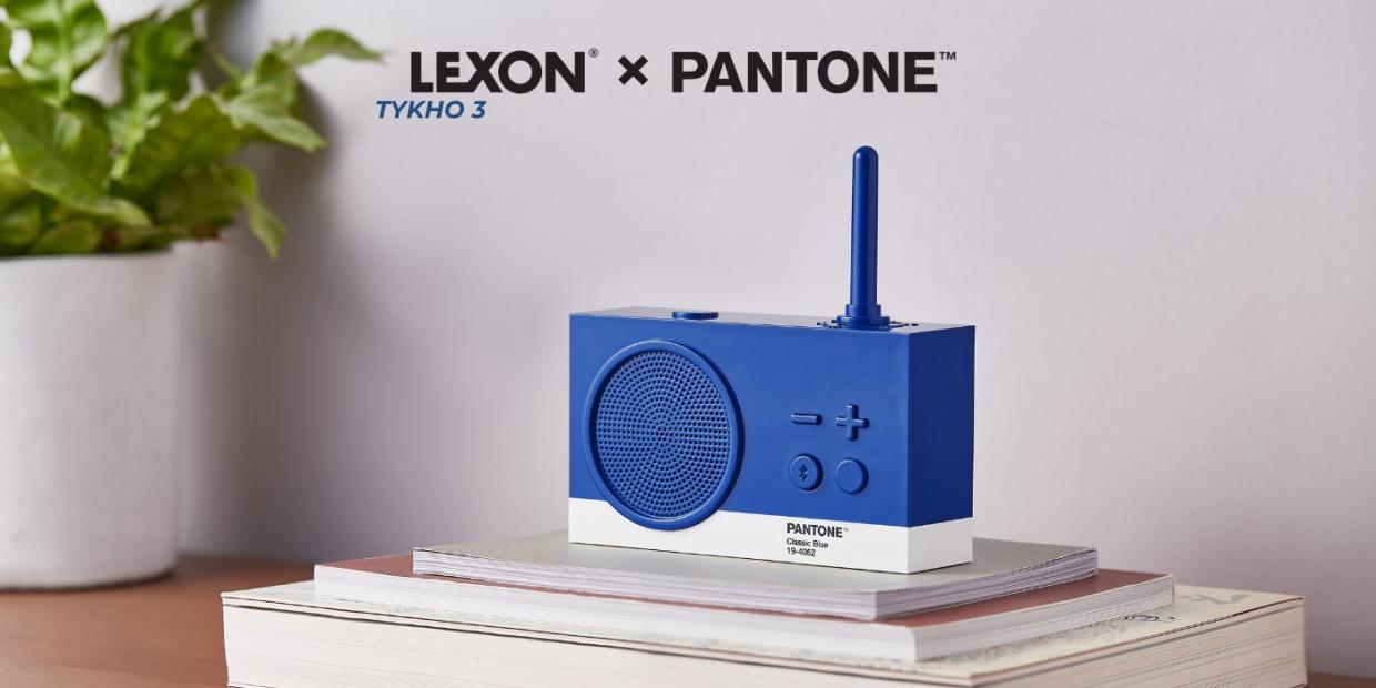 Radio portabil Lexon Tykho 3 X Pantone, Putere difizor 3W, FM, Bluetooth, Autonomie 20h, Albastru 1 Lerato.ro