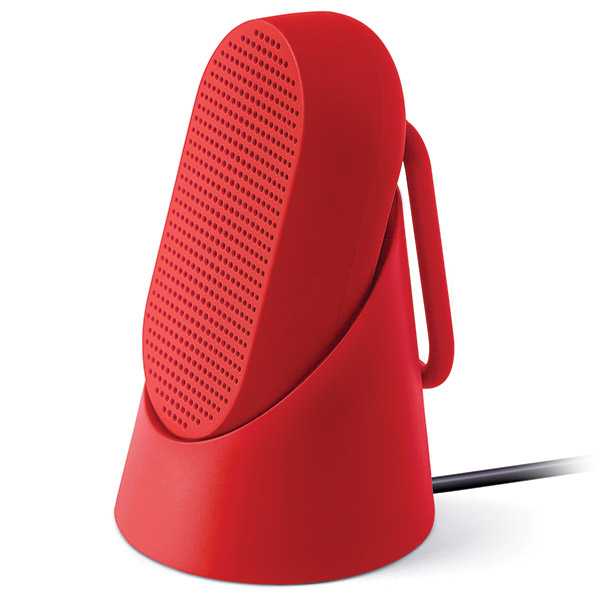 Boxa portabila wireless Lexon Mino T cu suport si carabina, 5W, Bluetooth 4.2, Autonomie 5h, 800mAh, USB-C, IPX4, Rosu 1 Lerato.ro