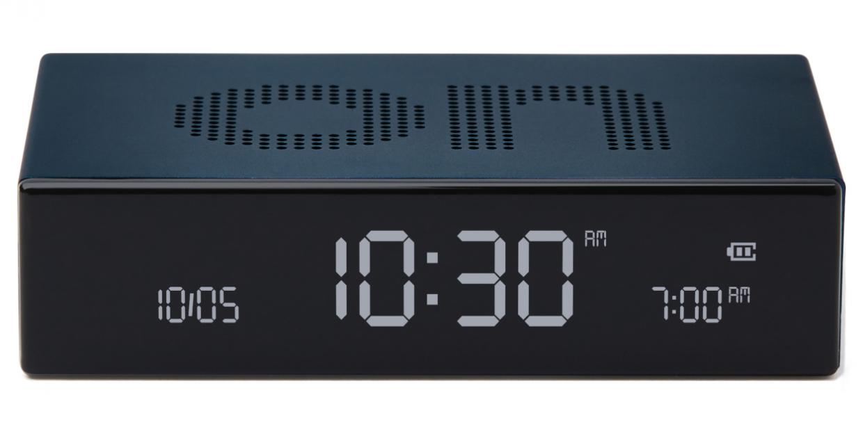 Ceas cu alarma Lexon Flip Premium, Snooze, Display Digital, Luminozitate ajustabila, USB-C, Albastru 1 Lerato.ro