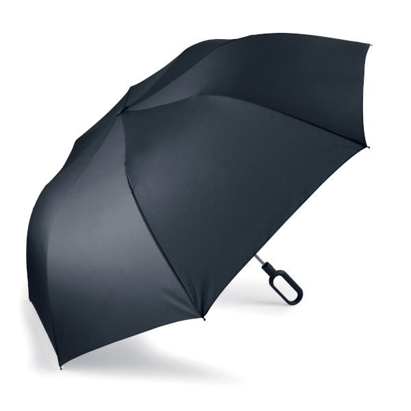 Umbrela pliabila Lexon Mini Hook, Lungime 50cm, Diametru 122cm, Negru 1 Lerato.ro