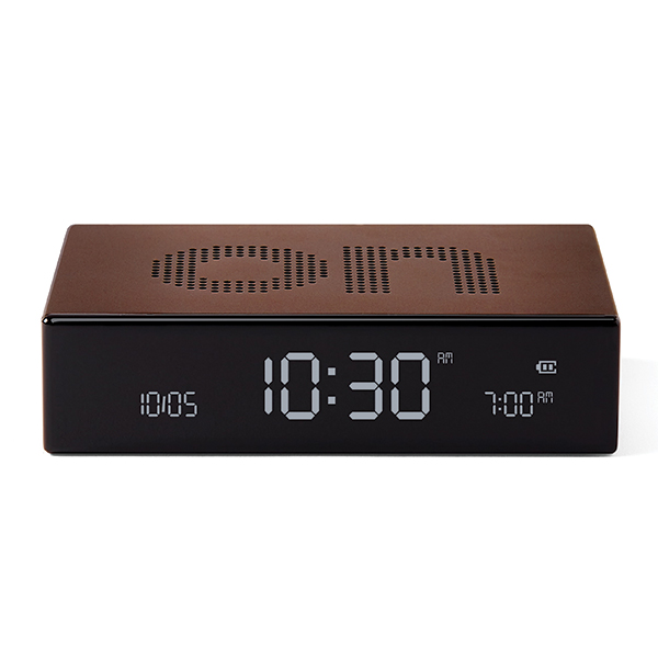 Ceas cu alarma Lexon Flip Premium, Snooze, Display Digital, Luminozitate ajustabila, USB-C, Bronz 1 Lerato.ro