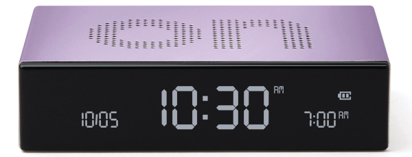 Ceas cu alarma Lexon Flip Premium, Snooze, Display Digital, Luminozitate ajustabila, USB-C, Violet 1 Lerato.ro