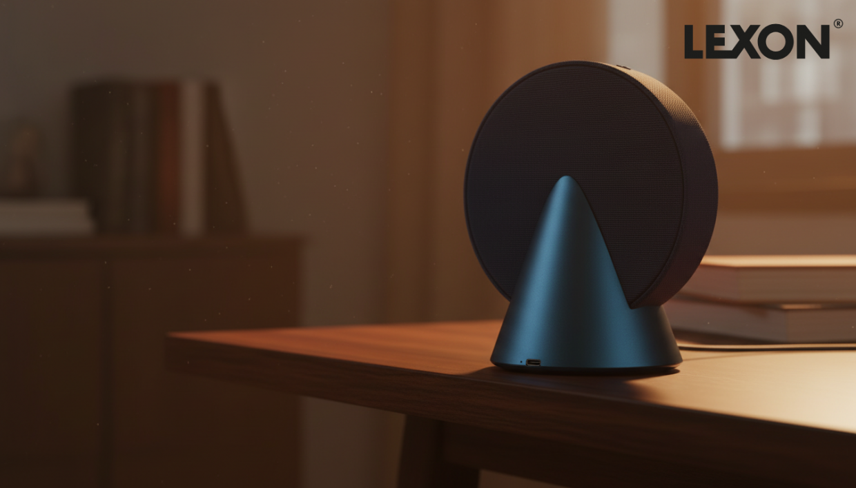 Boxa portabila wireless Lexon Conic, Bluetooth, Autonomie 12h, Timp incarcare 5h, USB-C, Albastru 1 Lerato.ro