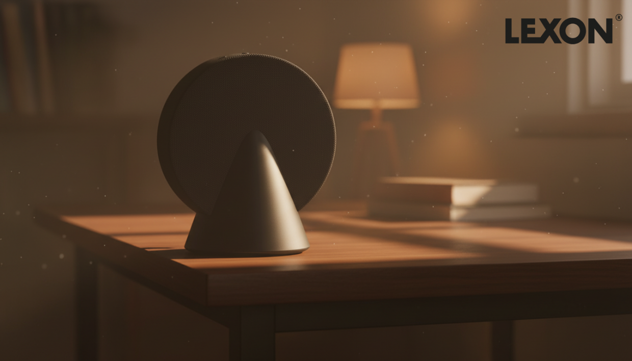 Boxa portabila wireless Lexon Conic, Bluetooth, Autonomie 12h, Timp incarcare 5h, USB-C, Gri 1 Lerato.ro