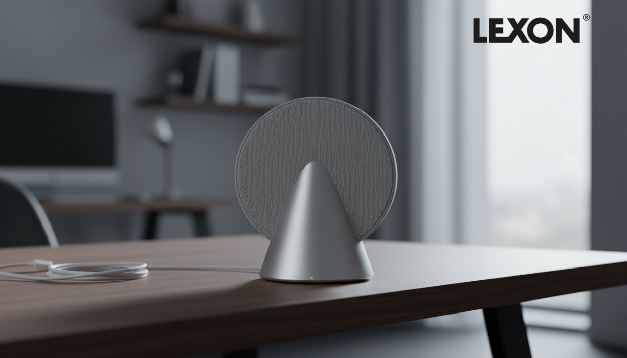 Boxa portabila wireless Lexon Conic, Bluetooth, Autonomie 12h, Timp incarcare 5h, USB-C, Silver 1 Lerato.ro