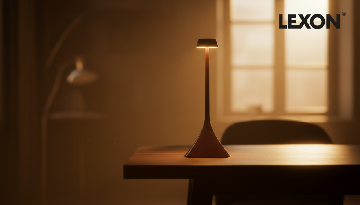 Lampa de birou Lexon Steli S Shade, 9 culori, 100lm, Autonomie 12h, USB-C, Maro 1 Lerato.ro