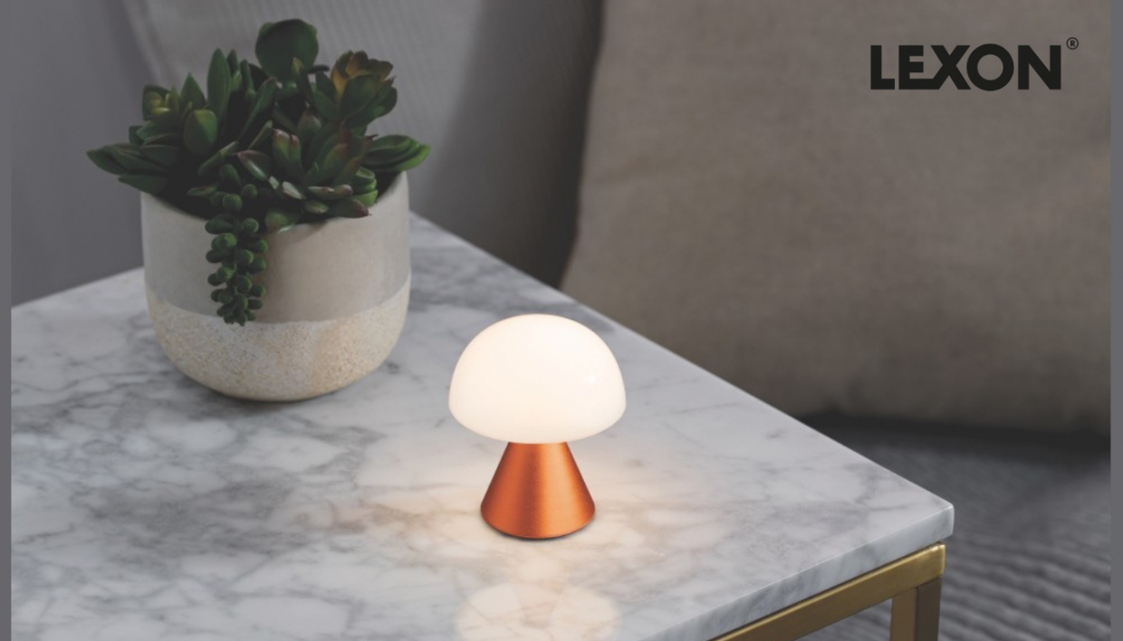 Lampa LED Lexon Mina Mini, Luminozitate ajustabila, USB-C, Portocaliu 1 Lerato.ro