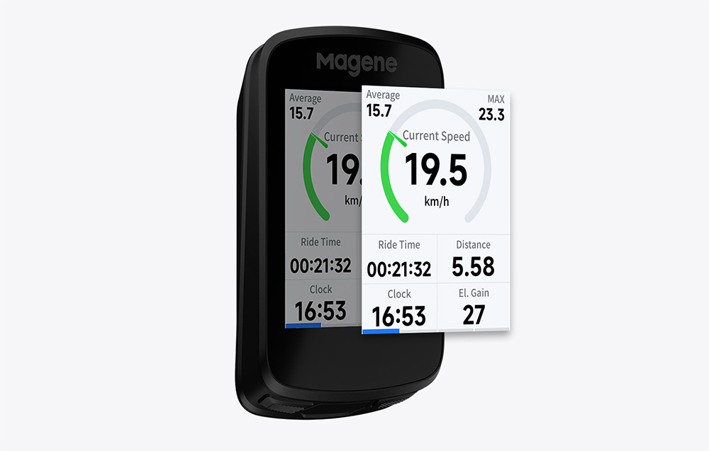 Ciclocomputer Magene C206 Pro, Ecran 1.9 inch, GPS, IPX6, Negru 1 Lerato.ro