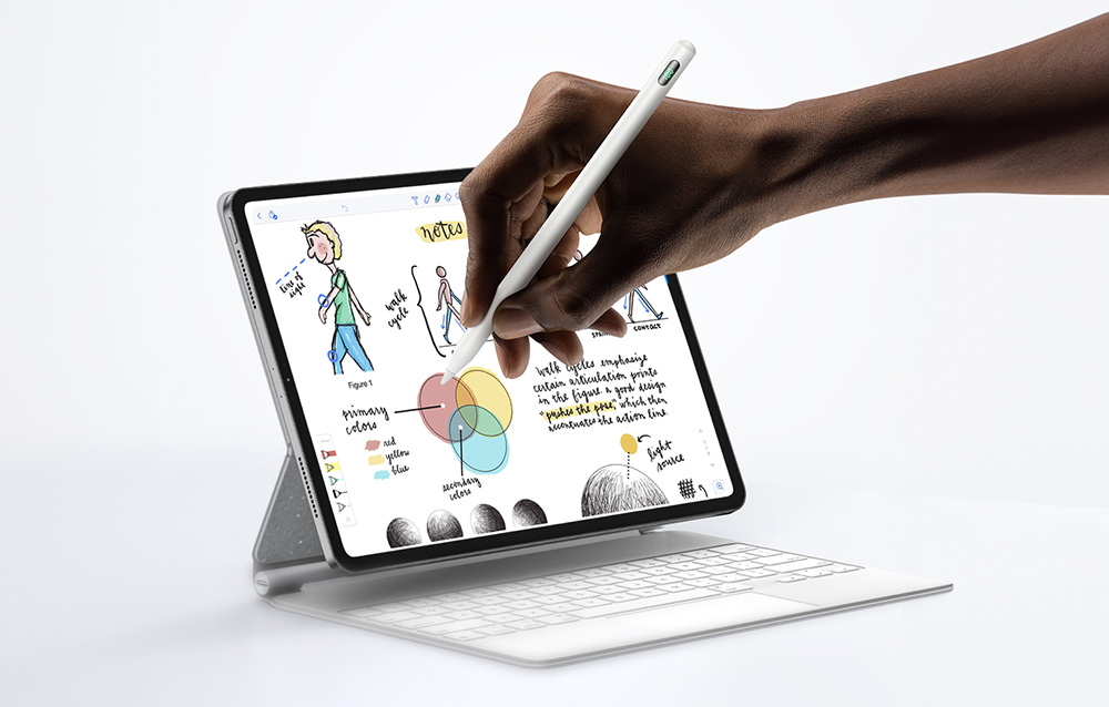 Stylus Pen capacitiv Mcdodo PN-8922 compatibil cu Apple iPad 2018 a 6-a generatie si modele mai noi, Alb 1 Lerato.ro