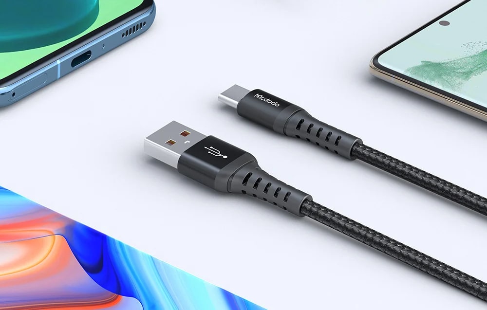 Cablu pentru incarcare si transfer date Mcdodo CA-2273, USB/USB-C, Quick Charge 4.0, 60W, 3m, Negru 1 Lerato.ro