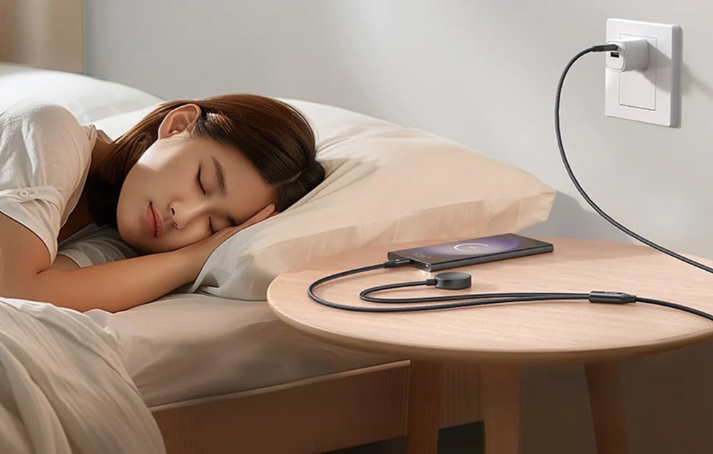Cablu pentru incarcare telefoane si ceasuri Samsung Mcdodo CA-4210 2 in 1, 2x USB-C, 60W, 3A, 1.2m, Negru 1 Lerato.ro