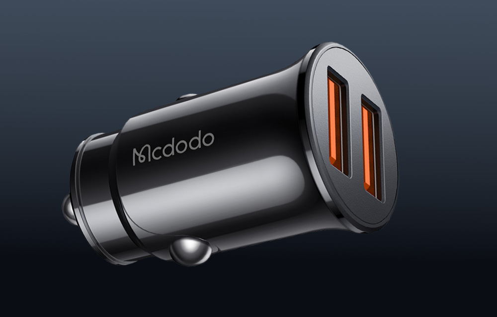 Incarcator auto Mcdodo CC-6602, 2x USB, 12W, 2.4A, Negru 1 Lerato.ro