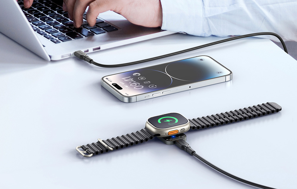Incarcator Wireless Mcdodo CH-2061 Magnetic compatibil cu Apple Watch, 3.5W, Negru 1 Lerato.ro