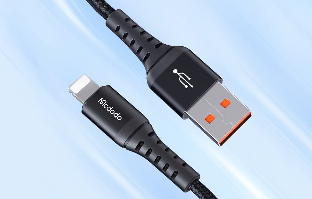 Cablu pentru incarcare si transfer de date Mcdodo CA-2263, USB/Lightning, 3A, 480Mbps, 3m, Negru 1 Lerato.ro