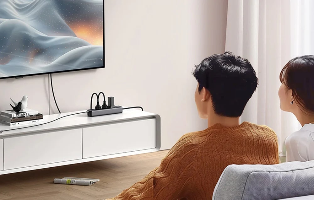 Priza alimentare Mcdodo CH-0620, 3x AC, 2x USB-C, 1x USB, 2500W, Lungime cablu 1.5m, Negru 1 Lerato.ro