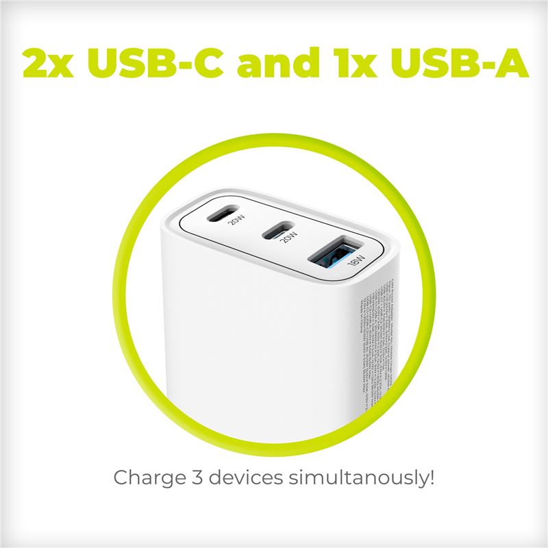 Incarcator retea Mobile Origin MO13, GaN, USB, 2x USB-C, 40W, Alb 1 Lerato.ro