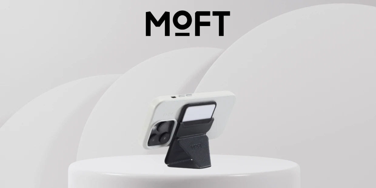 Portofel magnetic Moft Movas Snap-On, Compatibil MagSafe, Negru 1 Lerato.ro
