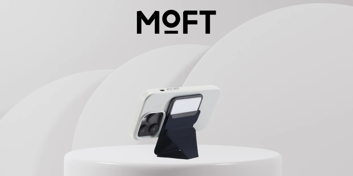 Portofel magnetic Moft Movas Snap-On, Compatibil MagSafe, Navy Blue 1 Lerato.ro