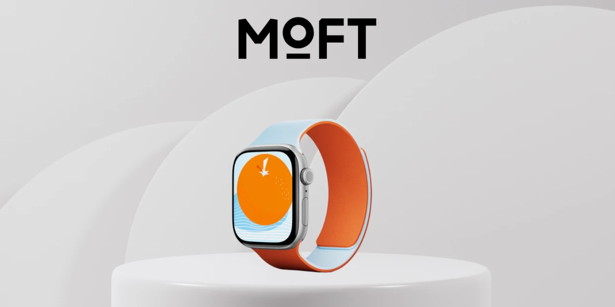 Curea din silicon Moft Snap Duo compatibila cu Apple Watch 38/40/41/42 mm, Sunrise / Shooting 1 Lerato.ro