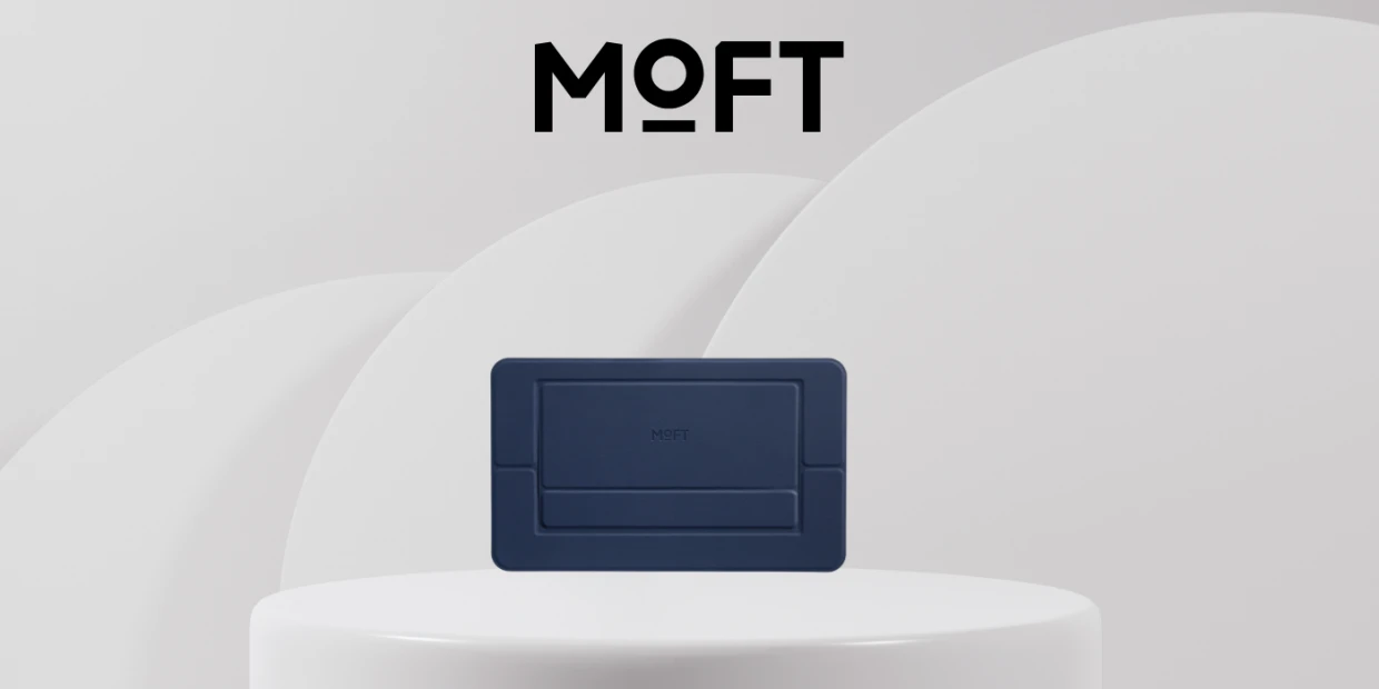 Suport universal pentru laptop Moft Airflow Movas, Autoadeziv, Navy Blue 1 Lerato.ro