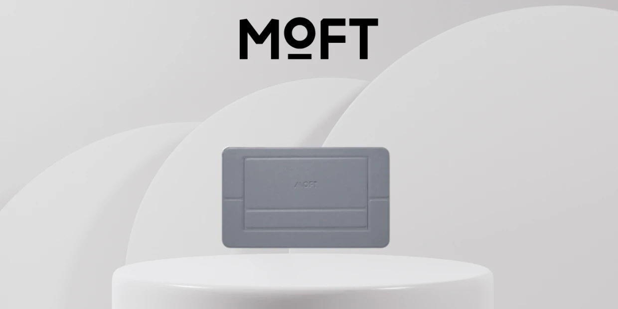 Suport universal pentru laptop Moft Airflow Movas, Autoadeziv, Gri 1 Lerato.ro