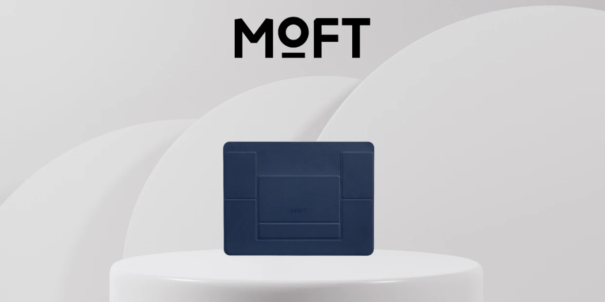Suport universal pentru laptop Moft Movas, Autoadeziv, Navy Blue 1 Lerato.ro
