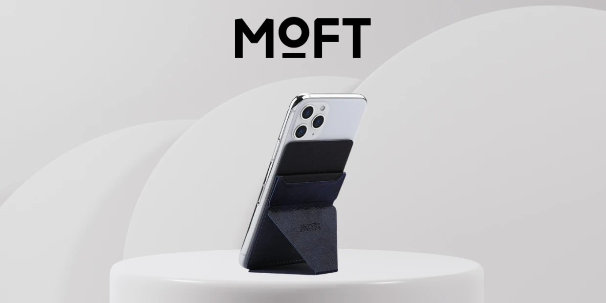 Portofel magnetic Moft X Mini, Compatibil MagSafe, Negru 1 Lerato.ro