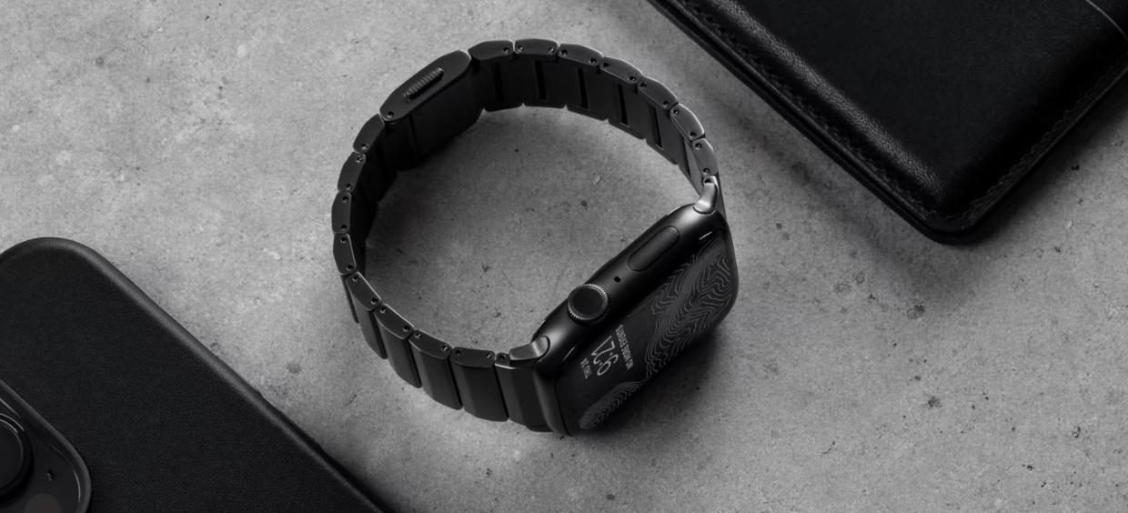 Curea aluminiu NOMAD Aluminum compatibila cu Apple Watch 4/5/6/7/8/SE/Ultra 42/44/45/49mm Grey 1 Lerato.ro