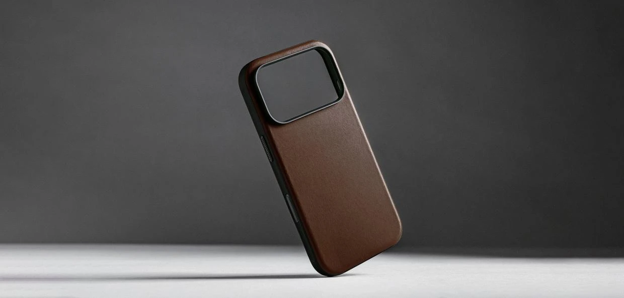 Husa Nomad Modern Leather Case cu MagSafe compatibila cu iPhone 18 Pro / 17 Pro, Negru 1 Lerato.ro