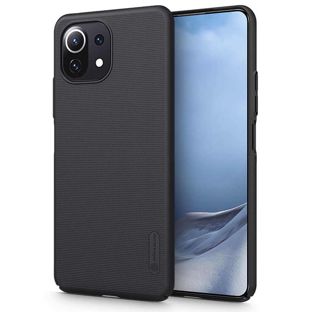 Carcasa Nillkin Frosted Shield compatibila cu Xiaomi Mi 11 Lite/Mi 11 Lite 5G/Mi 11 Lite NE 5G Black