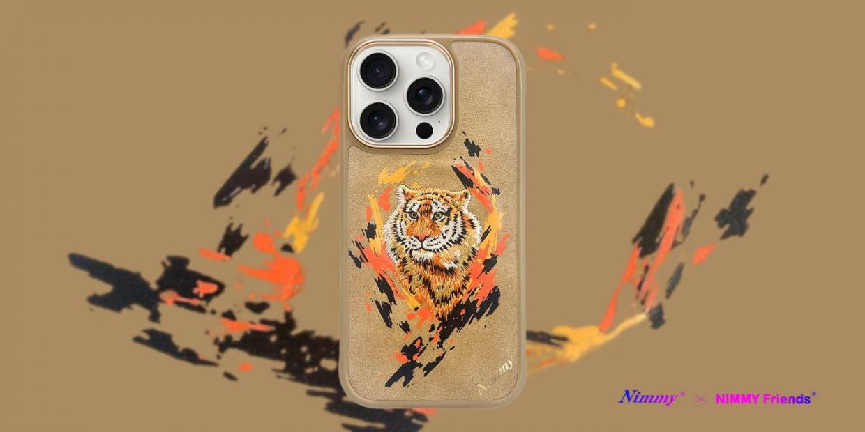 Carcasa Nimmy Tiger cu MagSafe compatibila cu iPhone 16 Pro Max, Maro 1 Lerato.ro
