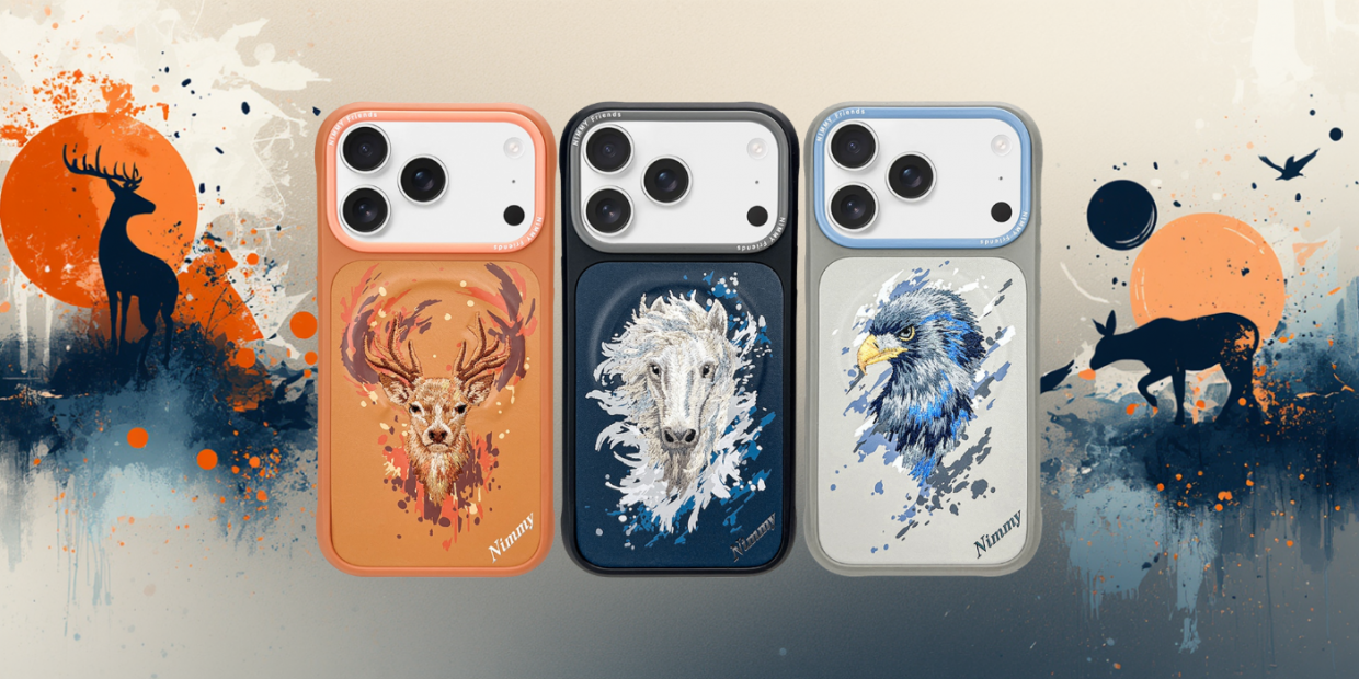 Husa Nimmy Eagle cu MagSafe compatibila cu iPhone 17 Pro Max, Gri 1 Lerato.ro