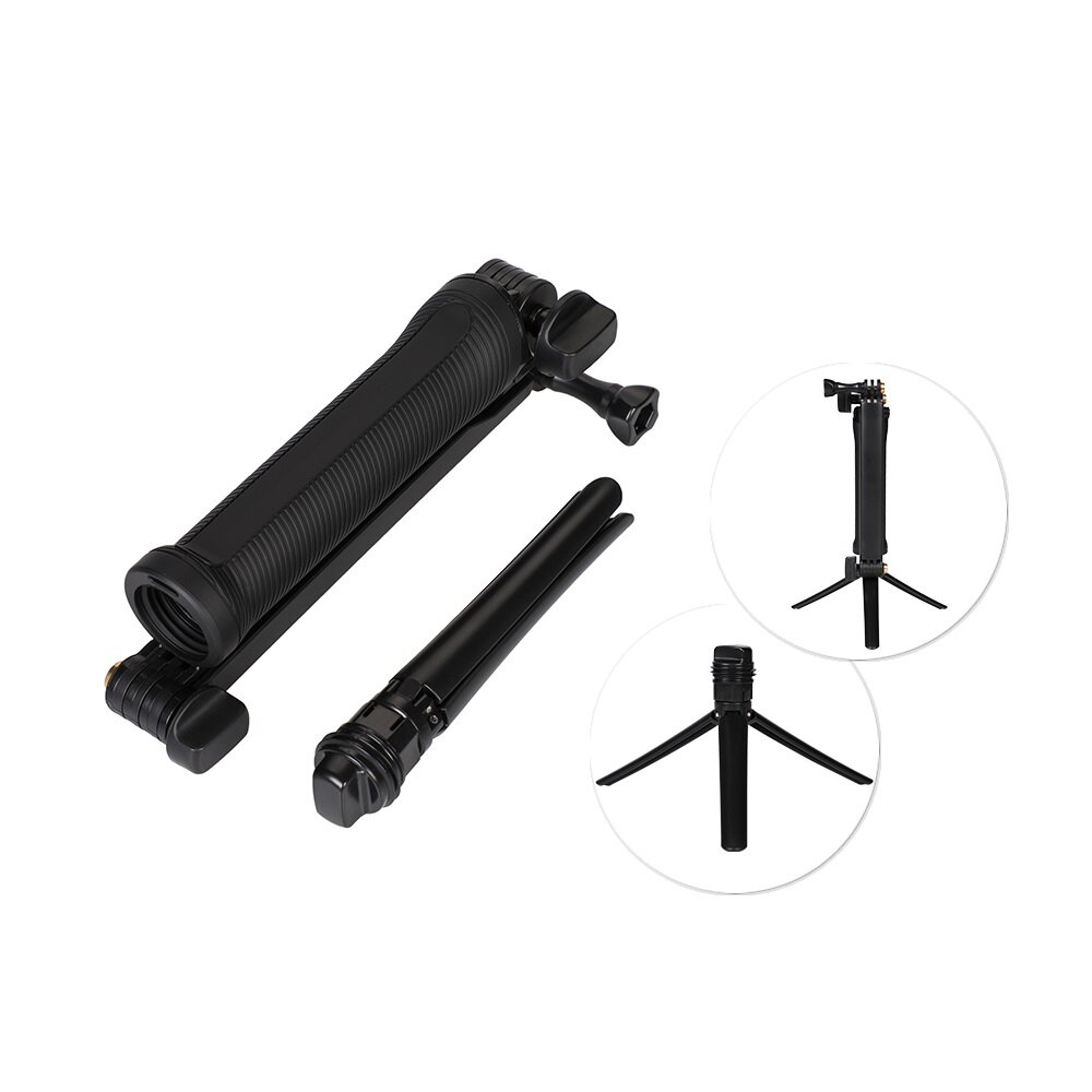 Trepied 3 in 1 Selfie Hodler pentru camere video sport GoPro, Ajustabil, Negru 1 Lerato.ro