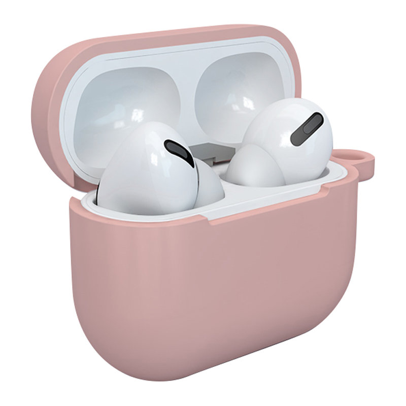 Carcasa cu carabiniera Silicone Soft Case D compatibila cu Apple AirPods 3 Pink 1 Lerato.ro