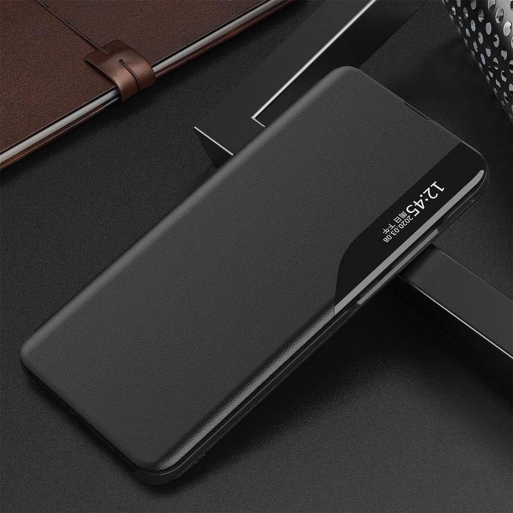 Husa Eco Leather View compatibila cu Samsung Galaxy S21 Plus Black 1 Lerato.ro
