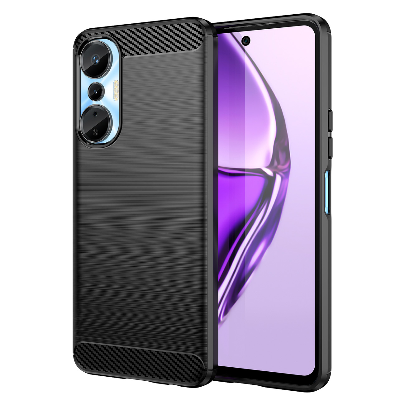 Carcasa Flexible Carbon compatibila cu Infinix Hot 20S Black