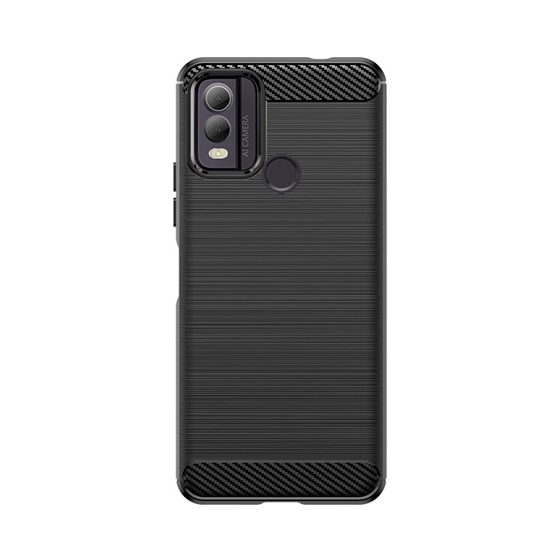 Carcasa Flexible Carbon compatibila cu Nokia C22 Black