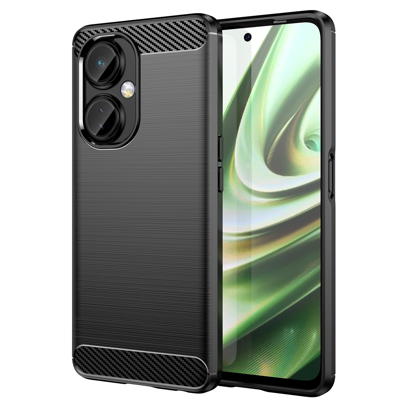 Carcasa Flexible Carbon compatibila cu OnePlus Nord CE 3 Black