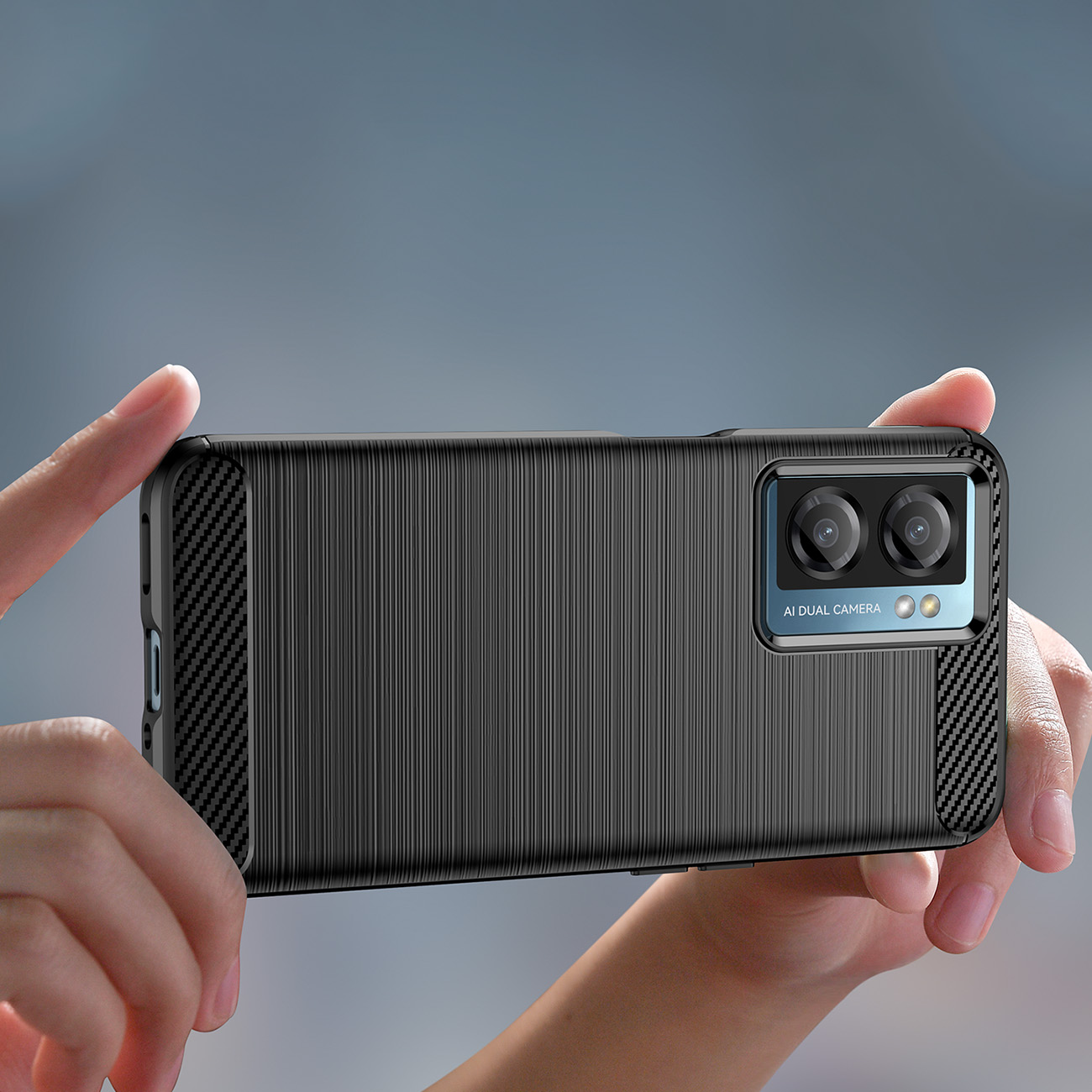 Carcasa Flexible Carbon compatibila cu Xiaomi Poco F4 5G Black 1 Lerato.ro