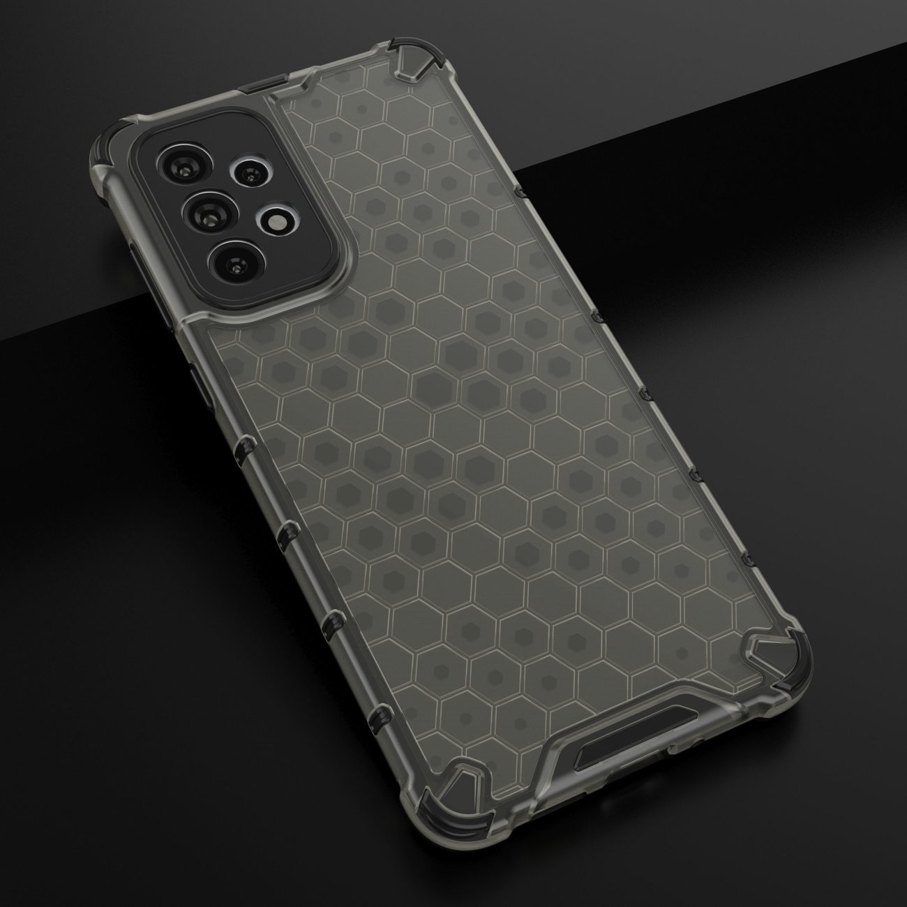 Carcasa Honeycomb compatibila cu Samsung Galaxy A73 5G Black 1 Lerato.ro