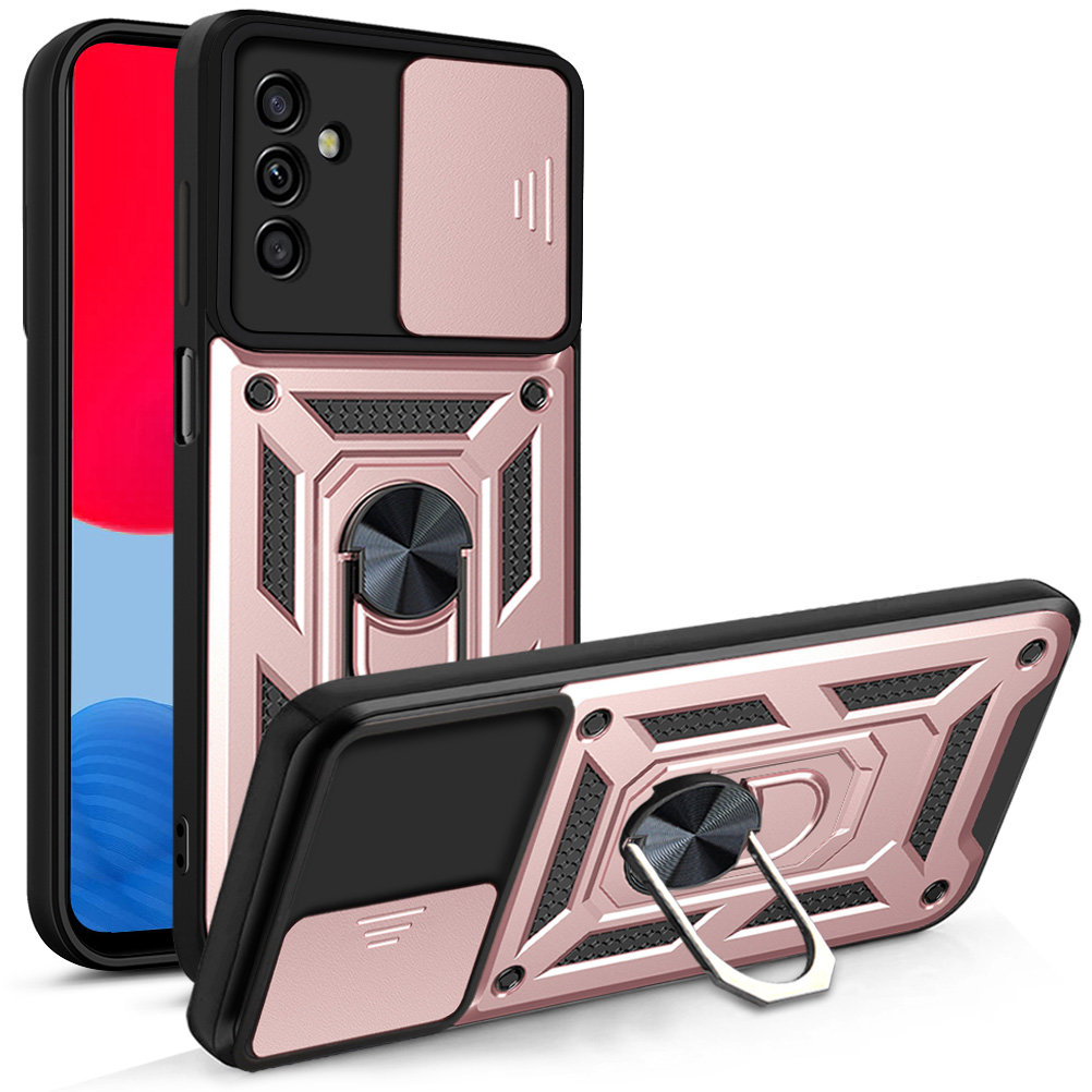 Carcasa Hybrid Armor CamShield compatibila cu Samsung Galaxy A13 5G Pink 1 Lerato.ro