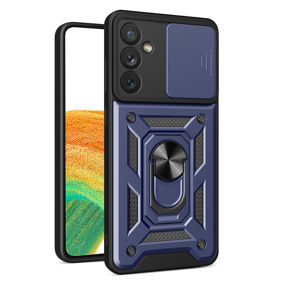 Carcasa Hybrid Armor CamShield compatibila cu Samsung Galaxy A14 5G Blue 1 Lerato.ro