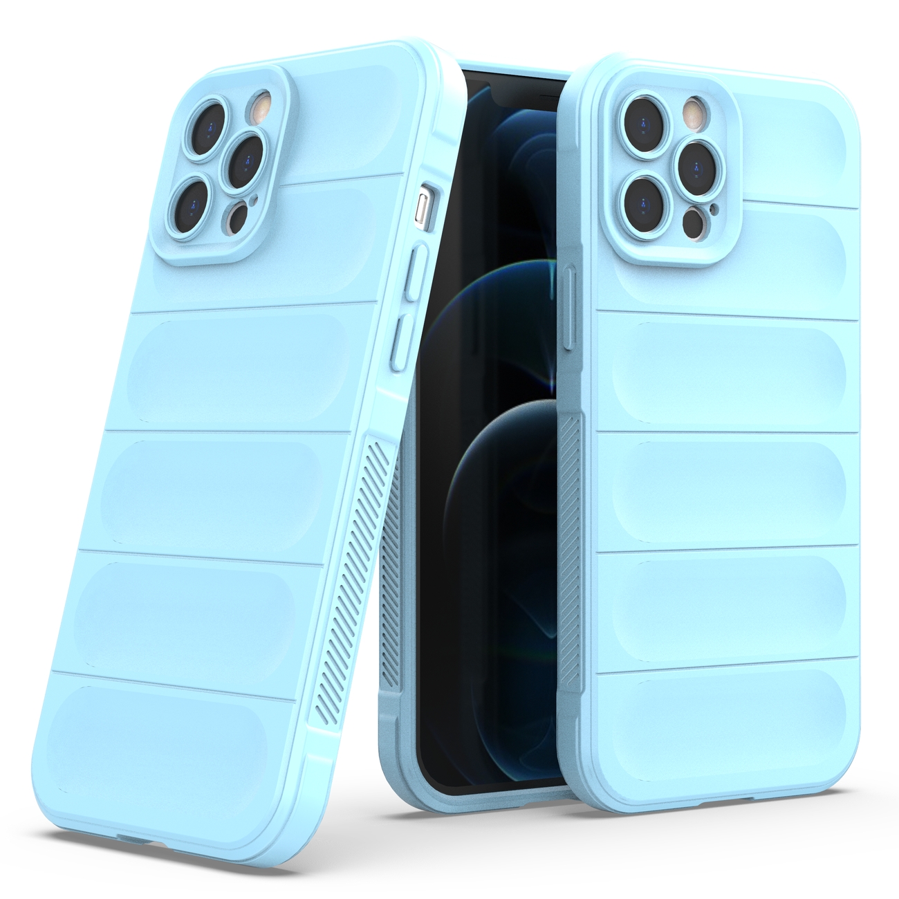 Carcasa Magic Shield compatibila cu iPhone 12 Pro Max Blue 1 Lerato.ro