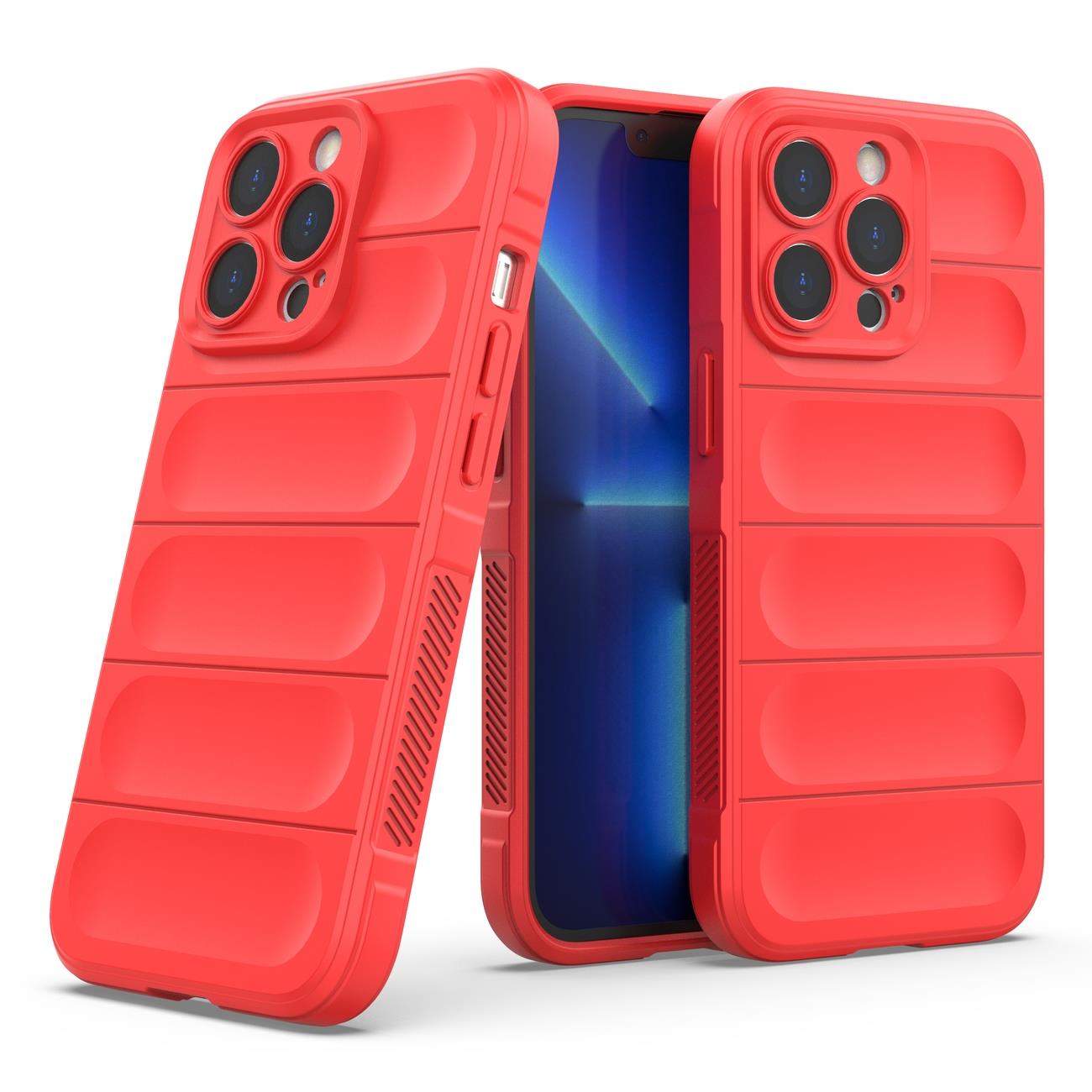 Carcasa Magic Shield compatibila cu iPhone 13 Pro Max Red 1 Lerato.ro